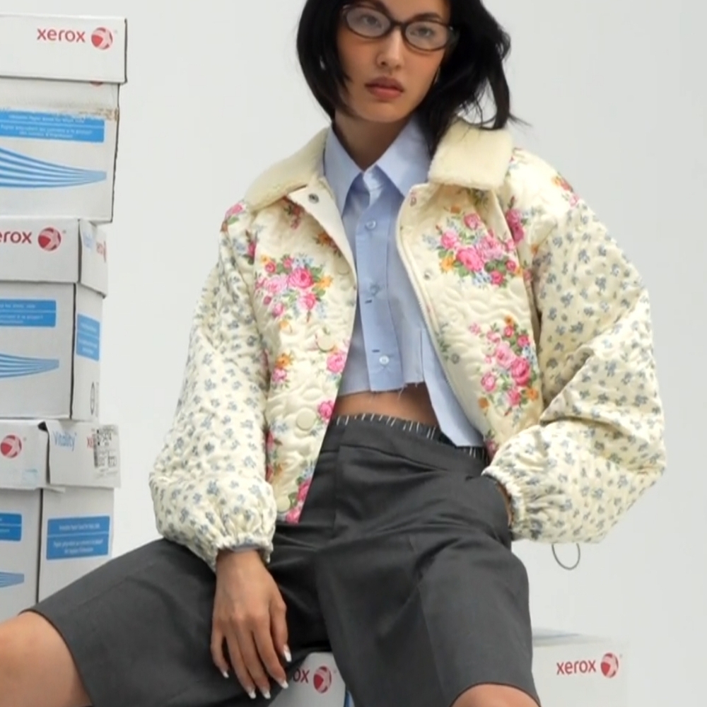 🍋For Love and Lemons Marlee Cropped Puffer Coat - Picture 14 of 16